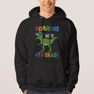 Vierte-Klasse-Dinosaurier-Geschenk zum ersten Schu Hoodie