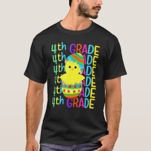 Vierte Klasse Huhn Knack das Ei Ostertag Junge  T-Shirt