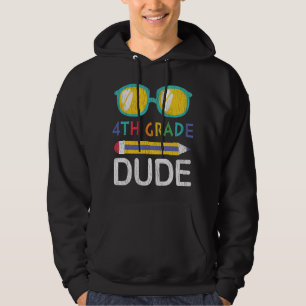 Vierte-Klasse-Typ Rückkehr-zur-Schule-Schüler-Jung Hoodie