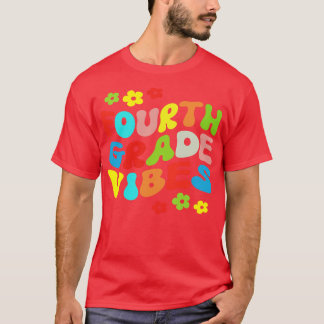 Vierte Klasse Vibes Vierter Klasse Team Retro 1. T T-Shirt
