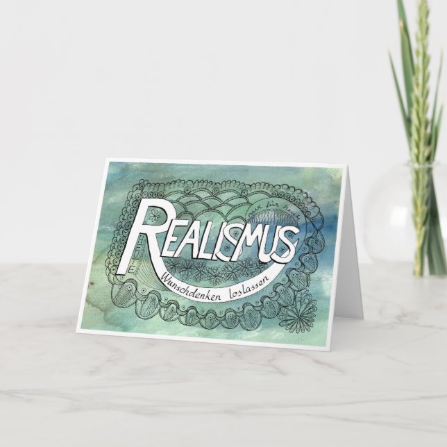 Vierte Regel der Gelassenheit – REALISMUS Karte (Vorderseite)