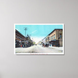 Vierte Straße View San Rafael, CA Leinwanddruck