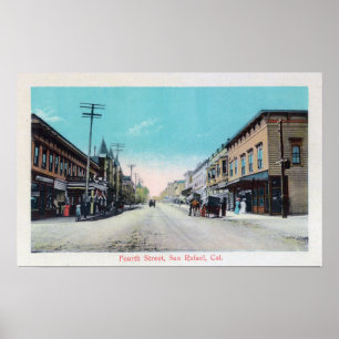 Vierte Straße ViewSan Rafael, CA Poster