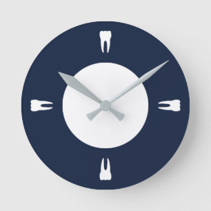 Viertelstundenzähne Runde Wanduhr