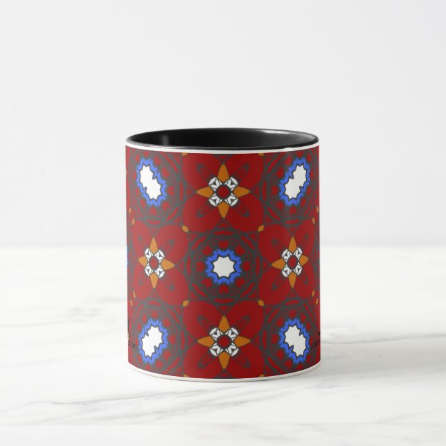Vierter Band Kaleidoskop-Kunst achtzehn Tasse (Zentrum)