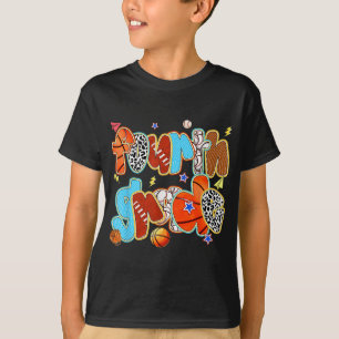 Vierter Baseball Basketball-Fußball-Sport B T-Shirt
