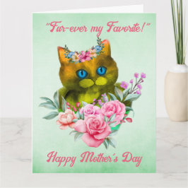 Vierter beliebter Muttertag Karte