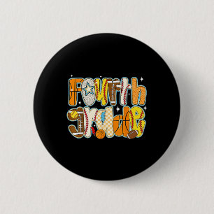 Vierter Boy Baseball Basketball Fußball der vierte Button