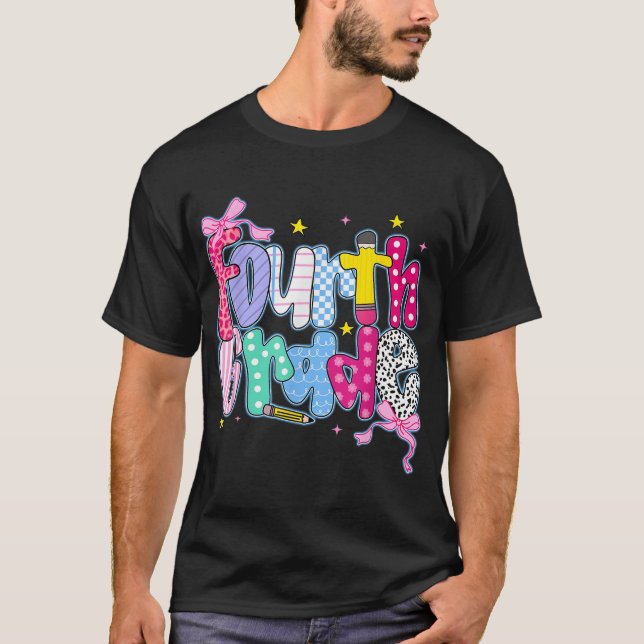 Vierter Coquette-Stift zurück in die Schule T-Shirt (Vorderseite)