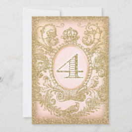 Vierter Geburtstag einmal auf Zeitprinzessin Einladung