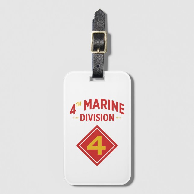 Vierter Geschäftsbereich Marine Militärische Staat Gepäckanhänger (Vorderseite Vertikal)