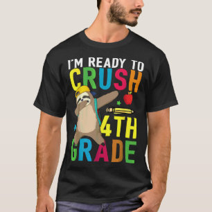 Vierter Grad Dabbing Zurück zur Schule Mädchen T-Shirt
