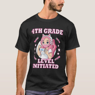 Vierter Grad Funny Gamer Girl Zurück zur Schule T-Shirt