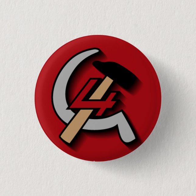 Vierter internationaler Knopf Button (Vorderseite)