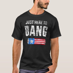 Vierter Juli 4. Juli Ich bin nur hier um zu knalle T-Shirt