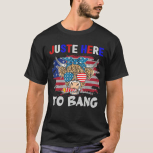 Vierter Juli 4. Juli Nur Hier Um Usa Zu Knallen T-Shirt