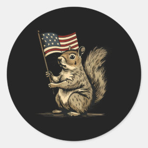 Vierter Juli 4. Juli Patriotische amerikanische Fl Runder Aufkleber