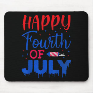 Vierter Juli Amerikanische Flagge Unabhängigkeitst Mousepad