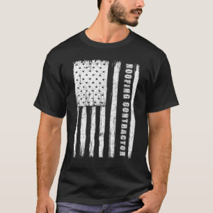 Vierter Juli für Männer Dachdecker T-Shirt