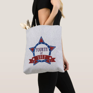 Vierter Juli Glitter Tasche