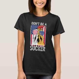 Vierter Juli-Huhn US-Flagge 4. Juli T-Shirt