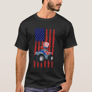 Vierter Juli Monster Truck Feuerwerkskörper USA Ju T-Shirt