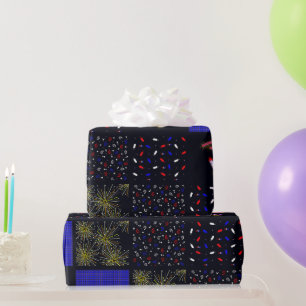Vierter Juli-Patchwork-Muster - 4. Juli Geschenkpapier
