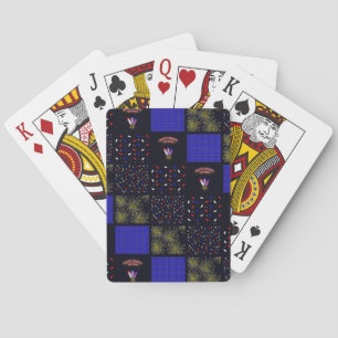 Vierter Juli-Patchwork-Muster - 4. Juli Spielkarten