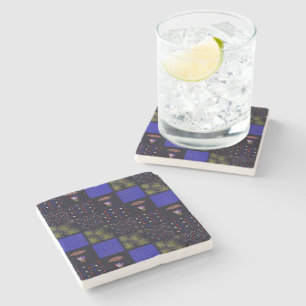 Vierter Juli-Patchwork-Muster - 4. Juli Steinuntersetzer