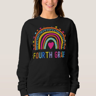 Vierter Klasse Rainbow Girls Boys Teacher Team 4th Sweatshirt