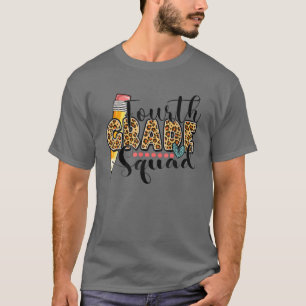 Vierter Leopard Girls Boys Teacher Team 4th G T-Shirt