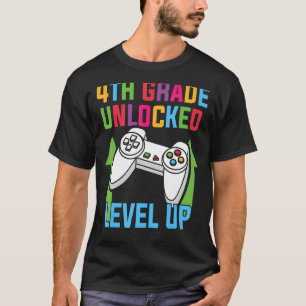 Vierter Level-Up-Gamer Niedlich 4. Grad T-Shirt