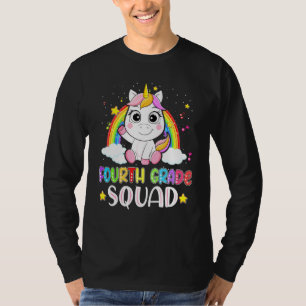 Vierter Platz Einhorn zurück zu Schulmädchen Ki T-Shirt