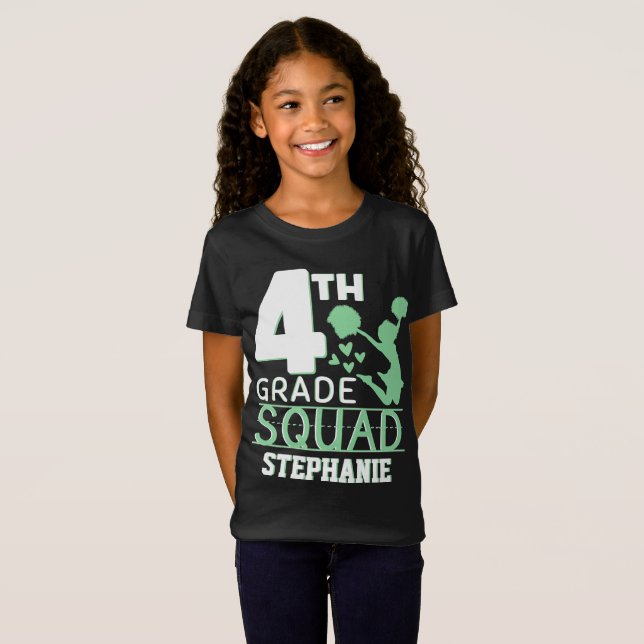 Vierter Platz | Niedlicher Grün- und Weißführer T-Shirt (Vorne ganz)