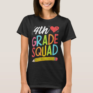 Vierter Platz Vierter Lehrer Student Team Zurück T T-Shirt