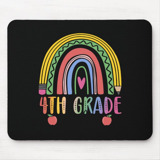 Vierter Rainbow-Lehrer-Team Vierter Platz Mousepad (Vorne)