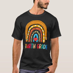 Vierter Rainbow Leopard Drucklehrer 4. Gra T-Shirt
