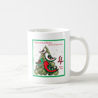 Vierter Tag von Weihnachten Kaffeetasse