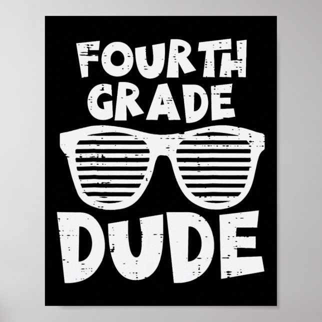 Vierter Typ 4. Klasse Lehrer Schüler Byck Poster (Vorne)