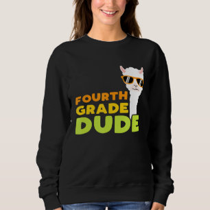 Vierter Typ Llama zurück zur Schule Sweatshirt