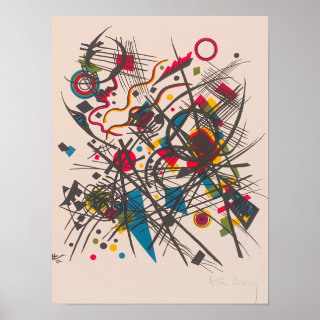 Viertes Bauhaus-Ballet, 1923 von Wassily Kandinsky Poster (Vorne)