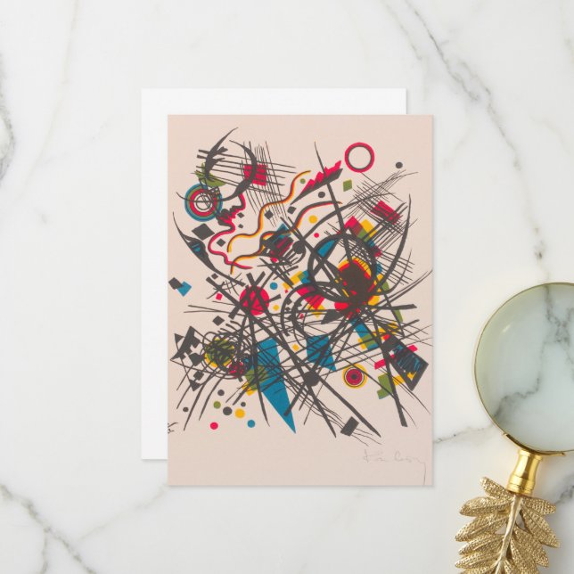 Viertes Bauhaus Wallet von Wassily Kandinsky Dankeskarte (Vorderseite/Rückseite Beispiel)
