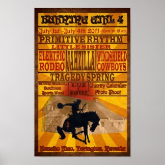 Viertes jährliches BrennGirl 2011-Poster Poster