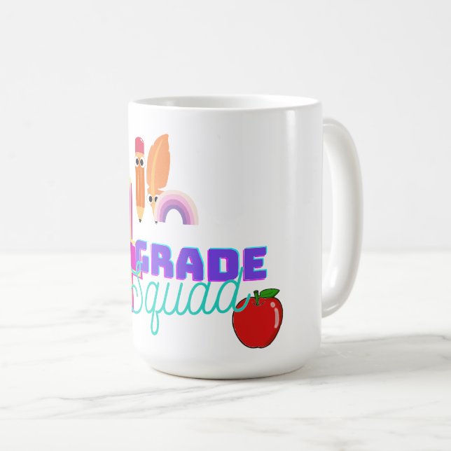 Viertklässler-Squad-Crew Kaffeetasse (VorderseiteRechts)