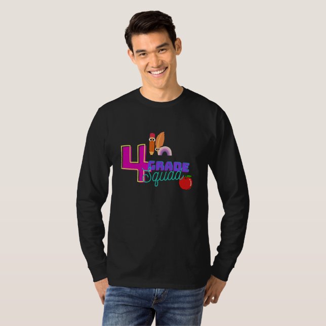 Viertklässler-Squad-Crew T-Shirt (Vorne ganz)