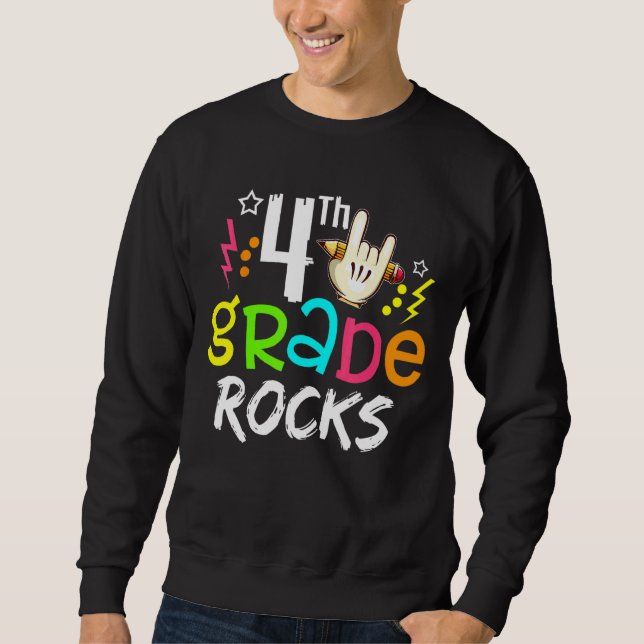 Viertklässler und Lehrer Sweatshirt (Vorderseite)