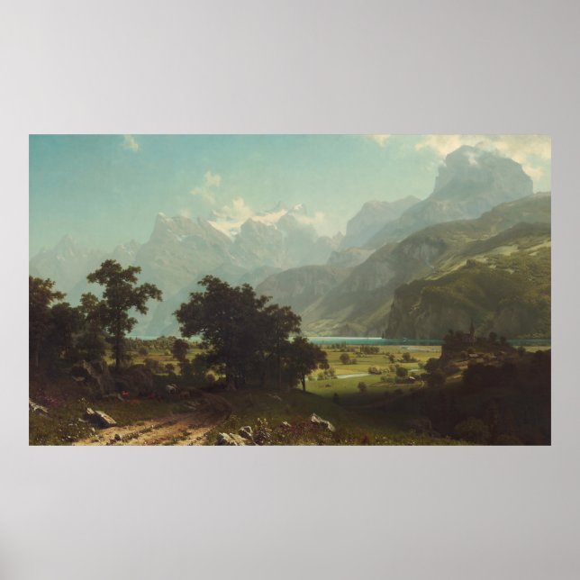 Vierwaldstättersee durch Albert Bierstadt Poster (Vorne)