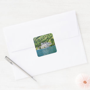 Vierwaldstättersee, Schweiz Quadratischer Aufkleber