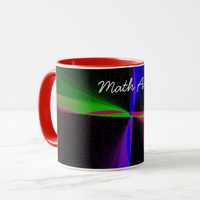 Vierwegeteilige geometrische Wave-Kaffee-Tasse Tasse (Vorderseite Links)