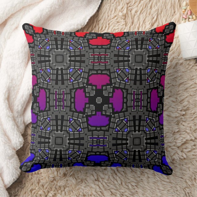 Vierzehn Kaleidoskop Art Kissen (Decke)